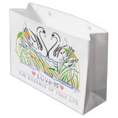 Elegant Trendy Large Gift Bag Groot Cadeauzakje (Achterkant Gekanteld)