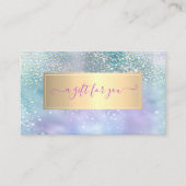 Elegant Trendy Lijst Diamonds Holographic Kortingskaartje (Voorkant)