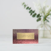 Elegant Trendy Luxury Glitter Bokeh Gold Confetti Kortingskaartje (Staand voorkant)