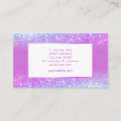 Elegant Trendy Luxury Paars Visitekaartje (Achterkant)