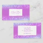 Elegant Trendy Luxury Paars Visitekaartje (Voorkant / Achterkant)