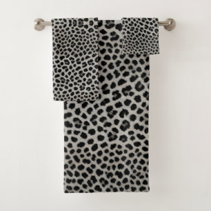 Elegant Trendy Luxury White Leopard Collectie Bad Handdoek