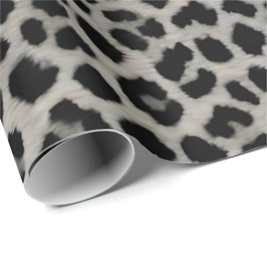 Elegant Trendy Luxury White Leopard Collectie Cadeaupapier (Rol Hoek)