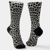 Elegant Trendy Luxury White Leopard Collectie Sokken (Gebogen)