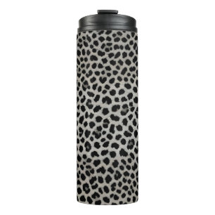 Elegant Trendy Luxury White Leopard Collectie Thermosbeker