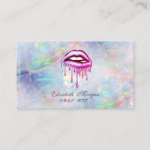 Elegant Trendy Metallic druppelaar Opal Visitekaartje (Voorkant)