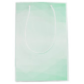 Elegant Trendy Mint Green Color Modern Sjabloon Medium Cadeauzakje (Voorkant)