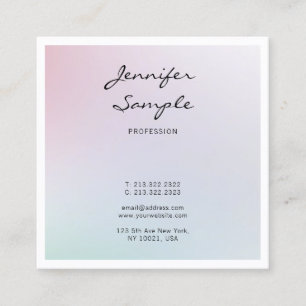 Elegant Trendy Modern Creative Design Professional Vierkante Visitekaartje
