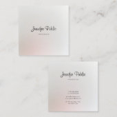 Elegant Trendy Modern Creative Plain Professional Vierkante Visitekaartje (Voorkant / Achterkant)