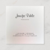 Elegant Trendy Modern Design Professional Stijlvol Vierkante Visitekaartje (Voorkant)