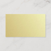 Elegant Trendy Modern Gold Kijk uit naar de luxe Visitekaartje (Achterkant)