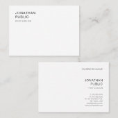 Elegant Trendy Modern Minimalist Design Sjabloon Visitekaartje (Voorkant / Achterkant)