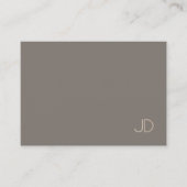 Elegant Trendy Modern Monogram Eenvoudige Sjabloon Visitekaartje (Voorkant)