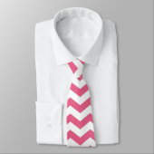 Elegant, trendy, mooi roze chevron monogram stropdas (Gebonden)