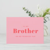 Elegant & trendy naar mijn broer op mijn trouwdag (Staand voorkant)