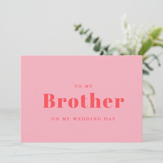 Elegant & trendy naar mijn broer op mijn trouwdag (Staand voorkant)