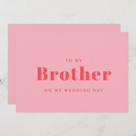 Elegant & trendy naar mijn broer op mijn trouwdag