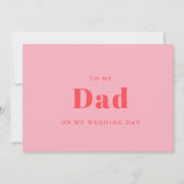 Elegant & trendy naar mijn vader op mijn trouwdag (Voorkant)