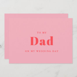 Elegant & trendy naar mijn vader op mijn trouwdag