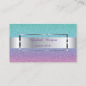 Elegant Trendy Ombre Glitter Stripe , Lijst Visitekaartje (Voorkant)