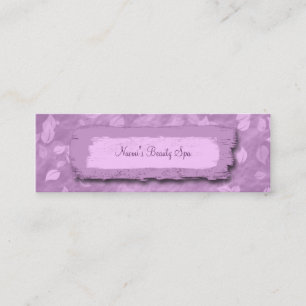 elegant trendy paars blad spa visitekaartje