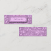 elegant trendy paars blad spa visitekaartje (Voorkant / Achterkant)