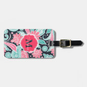 Elegant trendy paisley florale afbeelding bagagelabel (Voorkant horizontaal)