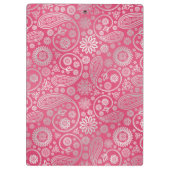 Elegant trendy paisley florale afbeelding klembord (Achterkant)
