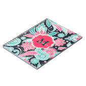 Elegant trendy paisley florale afbeelding notitieboek (Linkerzijde)