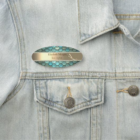 Elegant Trendy, parels, goudschaar Naamplaatje (In situ)