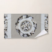 Elegant trendy patroon van mooie grijze steentjes bad handdoek (Handdoek)