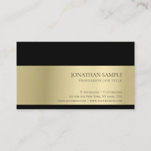 Elegant Trendy Professional Creative Gold-look Visitekaartje