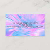 Elegant Trendy Professional, Gold Circles Lotus Visitekaartje (Achterkant)