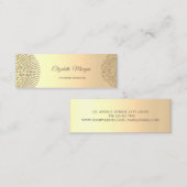 Elegant Trendy Professional, Gold Stippen Mini Visitekaartje (Voorkant / Achterkant)