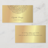 Elegant Trendy Professional, Gold Stippen Visitekaartje (Voorkant / Achterkant)