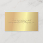 Elegant Trendy Professional, Gold Stippen Visitekaartje (Achterkant)