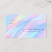 Elegant Trendy Professional Holographic Aanbevelingskaartje (Achterkant)