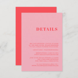 Elegant & Trendy Retro Pink Enclosure Kaart