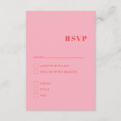 Elegant & Trendy Retro Pink Enclosure Kaart (Voorkant)