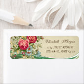 Elegant Trendy Romantic - Flowers Address Label (Insitu)
