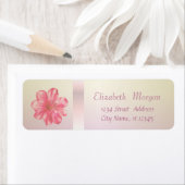 Elegant Trendy Romantic Hibiskus Etiket (Insitu)