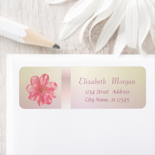 Elegant Trendy Romantic Hibiskus Etiket (Insitu)