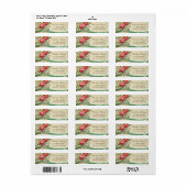 Elegant Trendy Romantisch - Bloemen Adreslabel Etiket (Full Sheet)