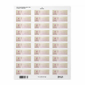 Elegant Trendy Romantisch Magnolia Etiket (Full Sheet)