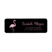 Elegant Trendy, Roze Flamingo, het Zwarte Etiket v (Voorkant)