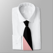 Elegant Trendy roze zwart beeld Stropdas (Gebonden)