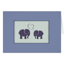 Elegant trendy schattige olifanten uit liefde