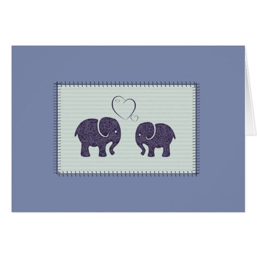 Elegant trendy schattige olifanten uit liefde (Voorkant Horizontaal)