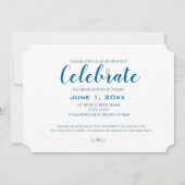 Elegant trendy script foto Afstuderen Kaart (Achterkant)