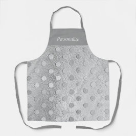 Elegant Trendy Silver Glitter Polka Dot Pattern Schort